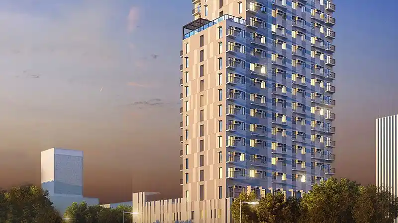 The Median Flats building render