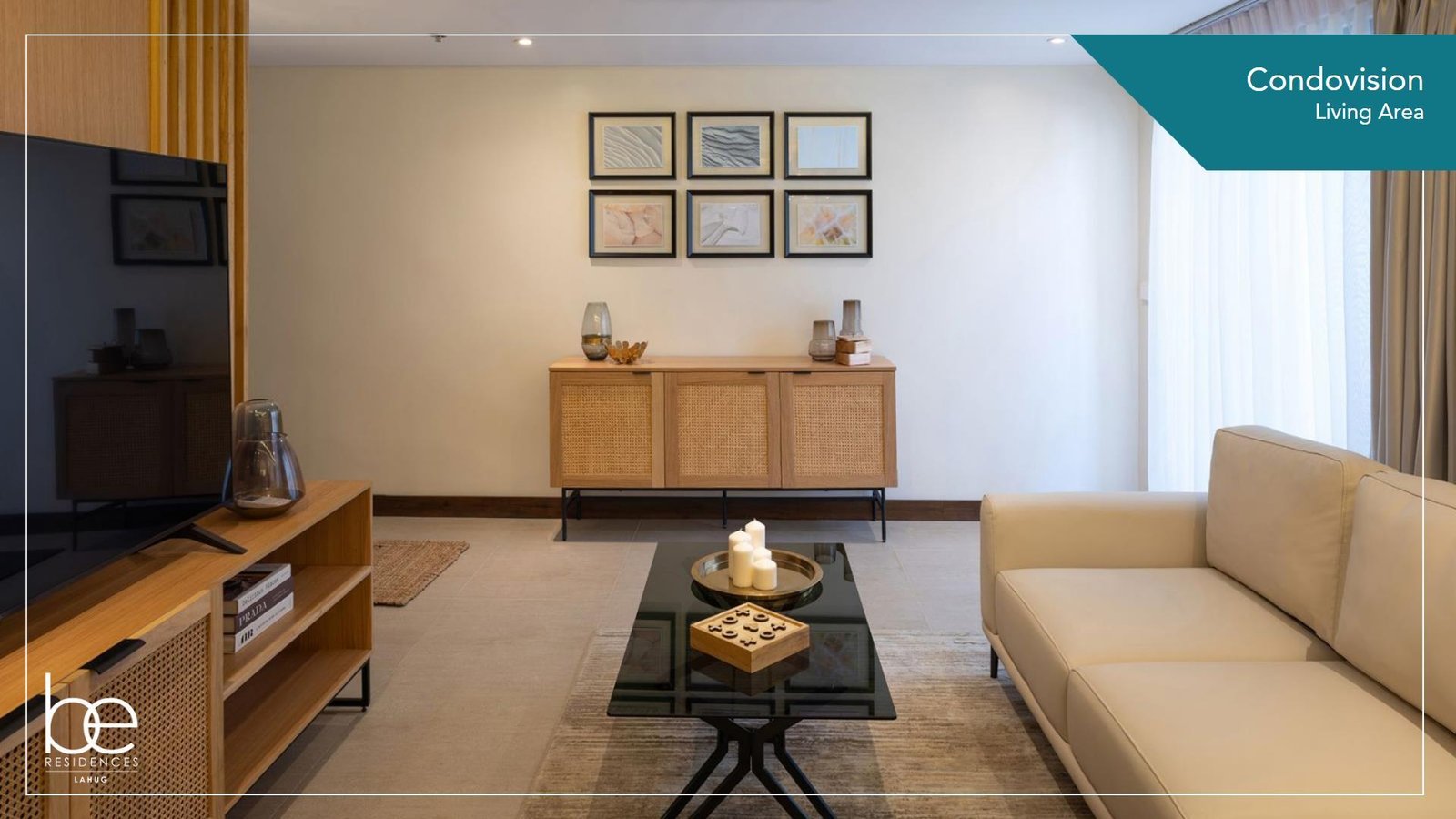Be Residences Lahug condovision living area