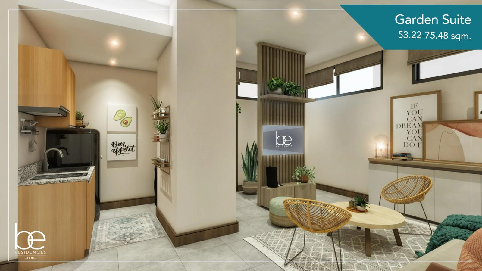 Be Residences Lahug garden suite