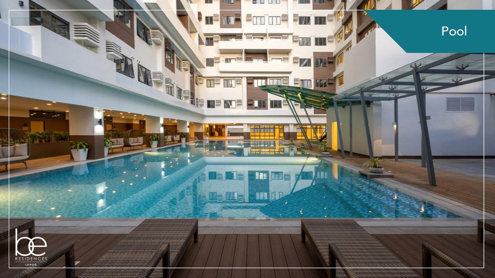 Be Residences Lahug pool deck