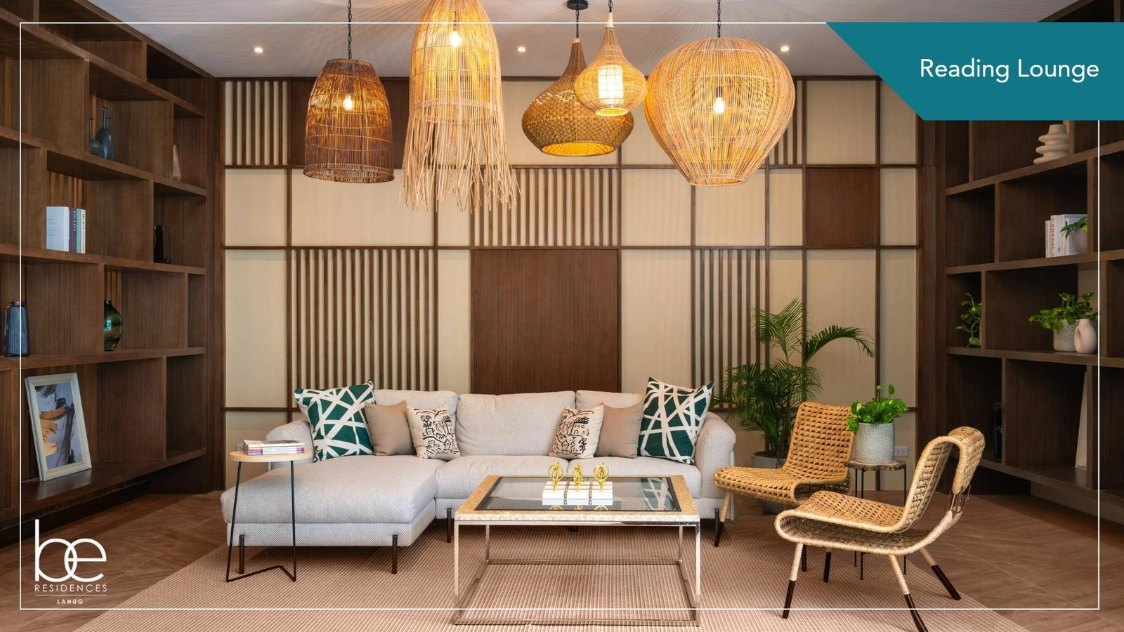 Be Residences Lahug reading lounge