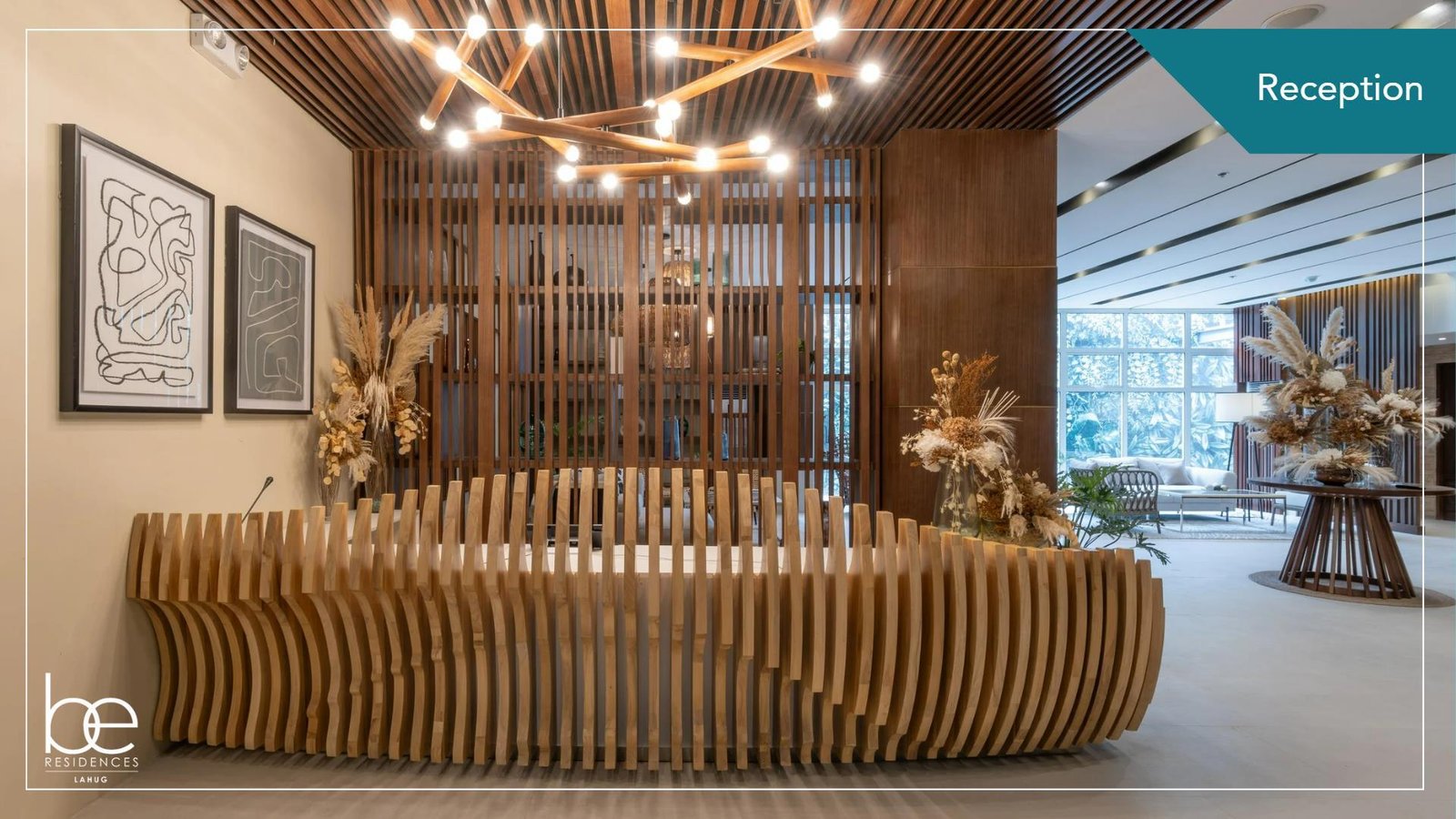 Be Residences Lahug reception lobby