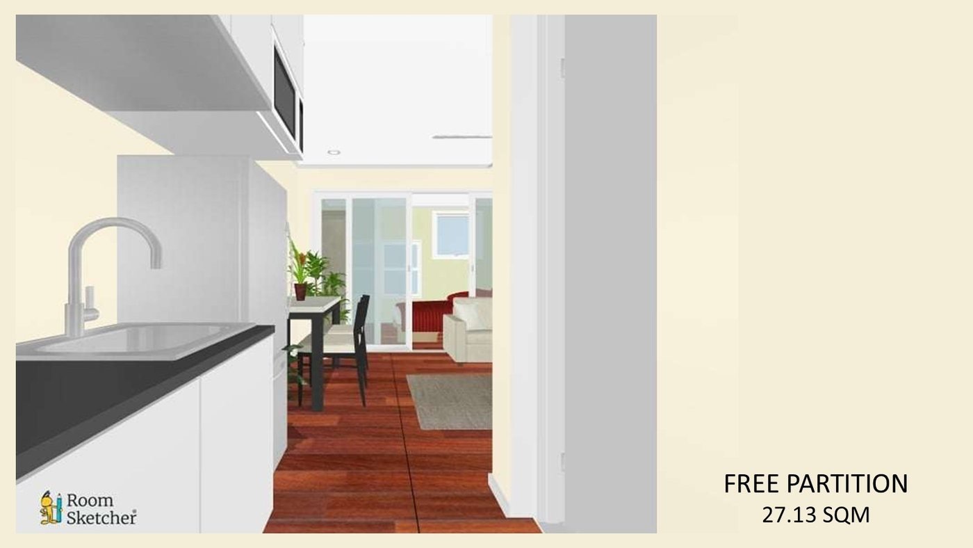 J Tower Residences 27.13 sqm free partition sample