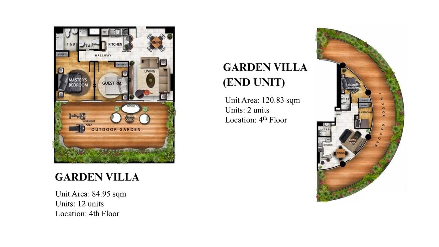 J Tower Residences garden villa floor plans