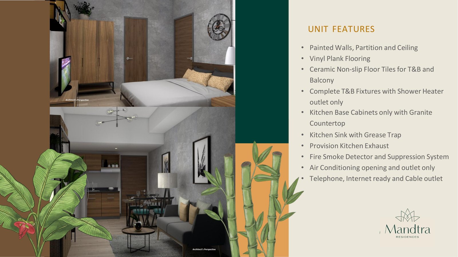 Mandtra Residences unit features