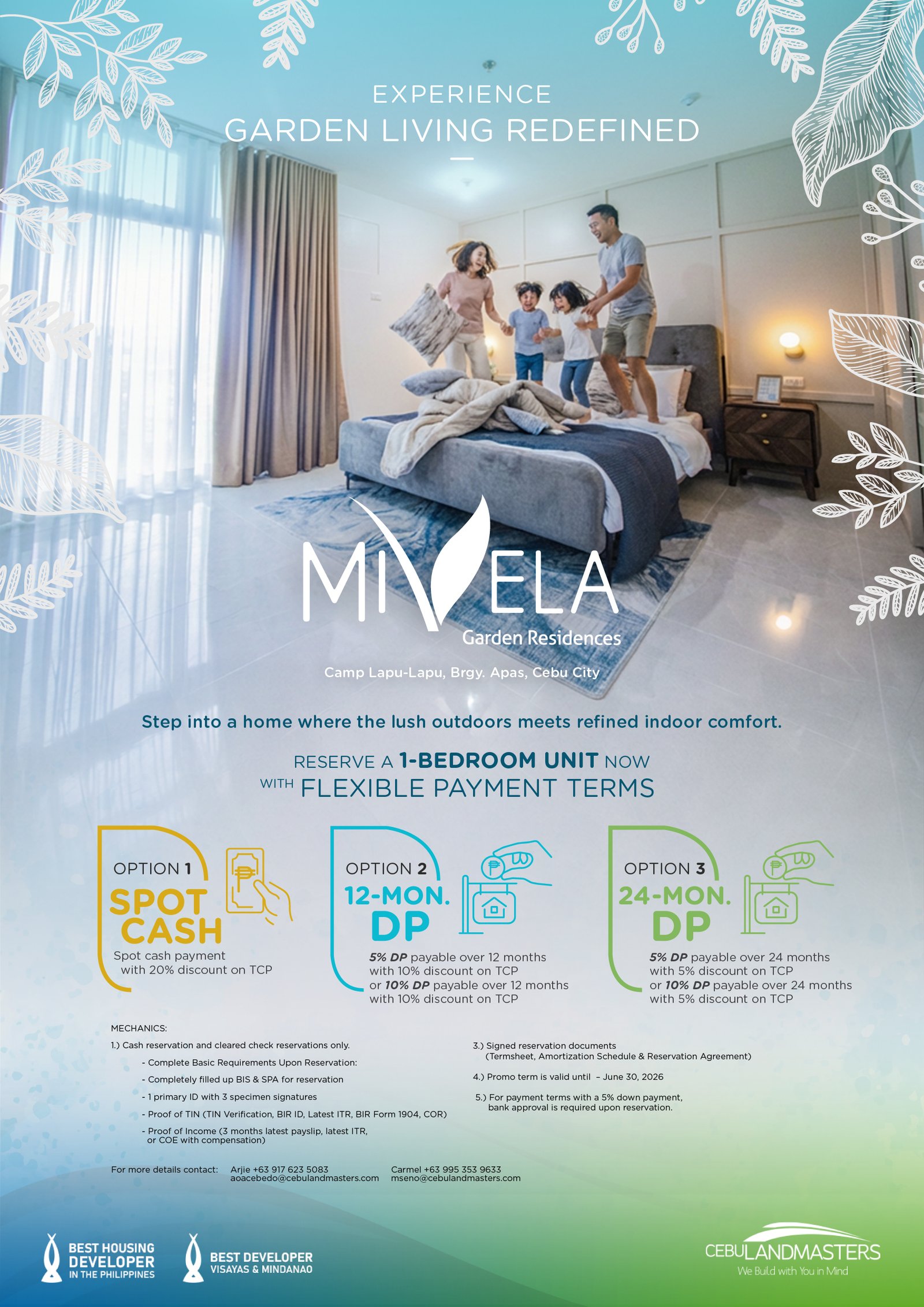 Mivela Garden Residences 1-Bedroom Promo