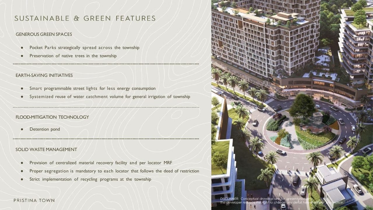 Pristina Town sustainable green features