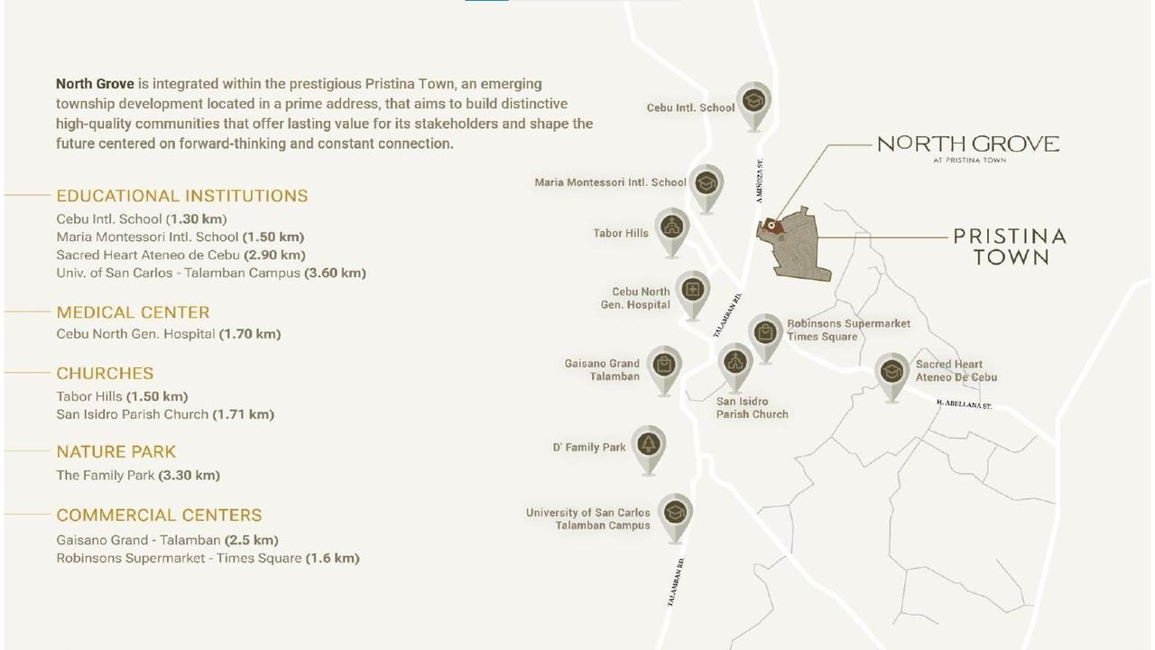 North Grove vicinity map Bacayan Cebu City