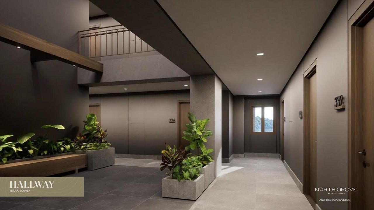 Lumina Tower 1 bedroom hallway